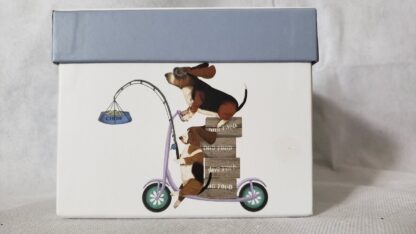 Basset Hounds Funny Scooter Dogs Porcelain Coffee Tea Mug Fab-Funky Art Print - Image 4