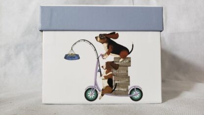 Basset Hounds Funny Scooter Dogs Porcelain Coffee Tea Mug Fab-Funky Art Print - Image 6