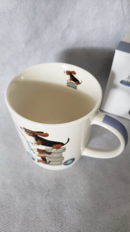 Basset Hounds Funny Scooter Dogs Porcelain Coffee Tea Mug Fab-Funky Art Print - Image 18