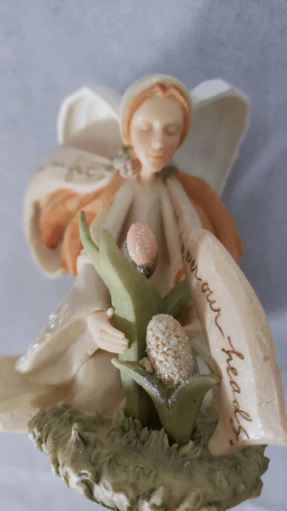 Angel with Spring Flowers 2007 Karen Hahn Sculpture Foundations Enesco Figurine - Image 13