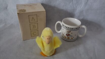 Toddler MCM Ceramic Mother Goose Vintage Mug Baby First Two Handled Drinking Cup - Image 12