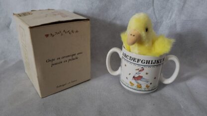 Toddler MCM Ceramic Mother Goose Vintage Mug Baby First Two Handled Drinking Cup - Image 19