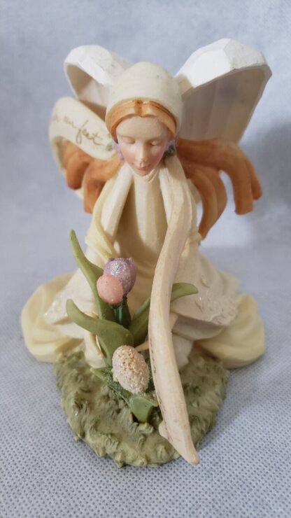 Angel with Spring Flowers 2007 Karen Hahn Sculpture Foundations Enesco Figurine - Image 5