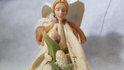 Angel with Spring Flowers 2007 Karen Hahn Sculpture Foundations Enesco Figurine - Image 11