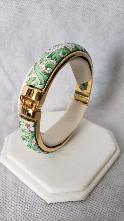 Stauer Florentina Verde Fiori Bangle Bracelet Art Nouveau Fashion Jewelry Set - Image 11