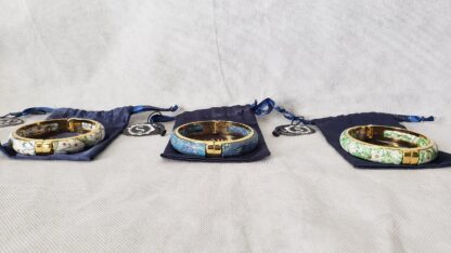 Stauer Florentina Verde Fiori Bangle Bracelet Art Nouveau Fashion Jewelry Set - Image 7