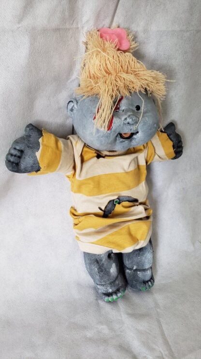 Blonde Zombie Baby Girl Art Doll Living Dead Cabbage Patch Kids Halloween Figure - Image 9