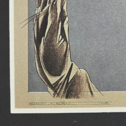 1980s Serigraph Postcard Art Sybil Robert D Blue Touched By Light Manuel Y Nunez - Image 6