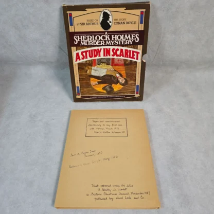 Sherlock Holmes A Study in Scarlet Murder Mystery Case File Memoir Dossier - Image 5