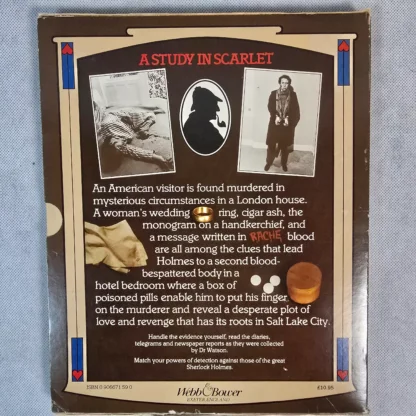 Sherlock Holmes A Study in Scarlet Murder Mystery Case File Memoir Dossier - Image 4