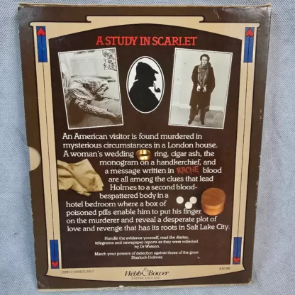 Sherlock Holmes A Study in Scarlet Murder Mystery Case File Memoir Dossier - Image 9