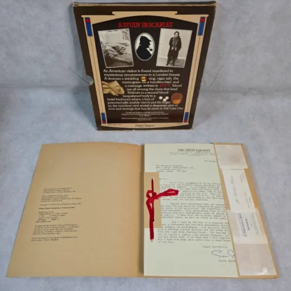 Sherlock Holmes A Study in Scarlet Murder Mystery Case File Memoir Dossier - Image 3