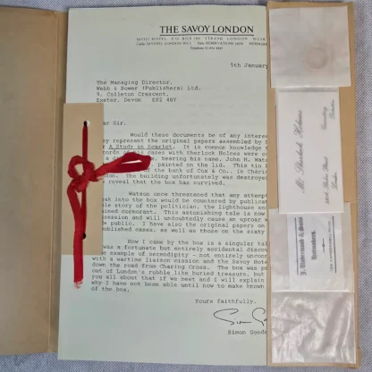 Sherlock Holmes A Study in Scarlet Murder Mystery Case File Memoir Dossier - Image 10