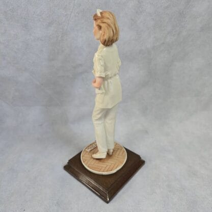 Nurse First Responder Statue Vintage Porcelain Healthcare Sculpture Belcari Capodimonte - Image 22
