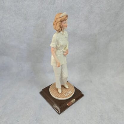Nurse First Responder Statue Vintage Porcelain Healthcare Sculpture Belcari Capodimonte - Image 21
