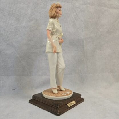 Nurse First Responder Statue Vintage Porcelain Healthcare Sculpture Belcari Capodimonte - Image 23