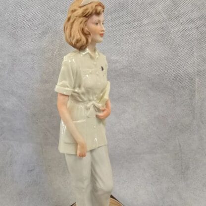 Nurse First Responder Statue Vintage Porcelain Healthcare Sculpture Belcari Capodimonte - Image 19