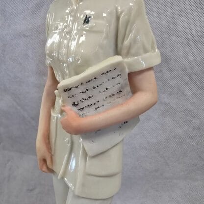 Nurse First Responder Statue Vintage Porcelain Healthcare Sculpture Belcari Capodimonte - Image 15