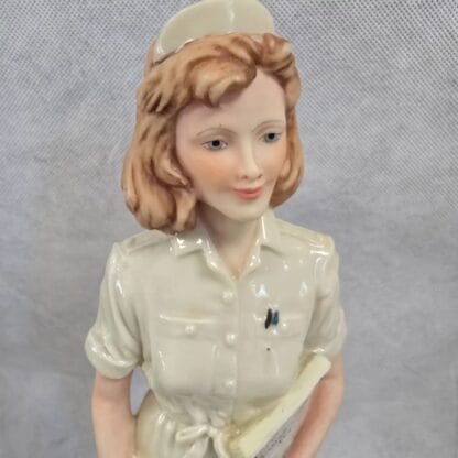Nurse First Responder Statue Vintage Porcelain Healthcare Sculpture Belcari Capodimonte - Image 9
