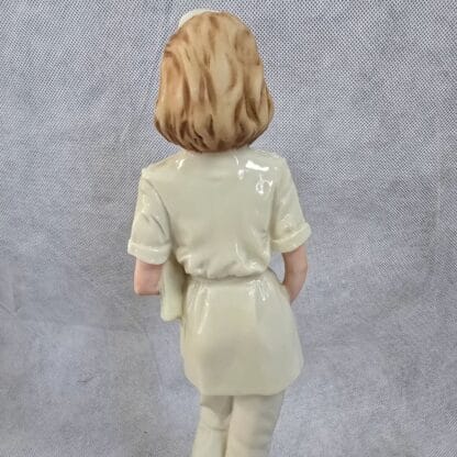 Nurse First Responder Statue Vintage Porcelain Healthcare Sculpture Belcari Capodimonte - Image 5