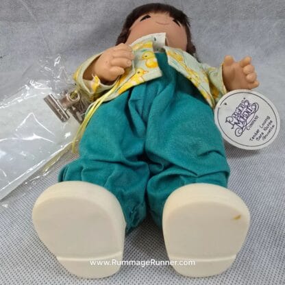 Brunette Nurse Vinyl Doll 12-inch Precious Moments Vintage Scrubs Tender Loving Care