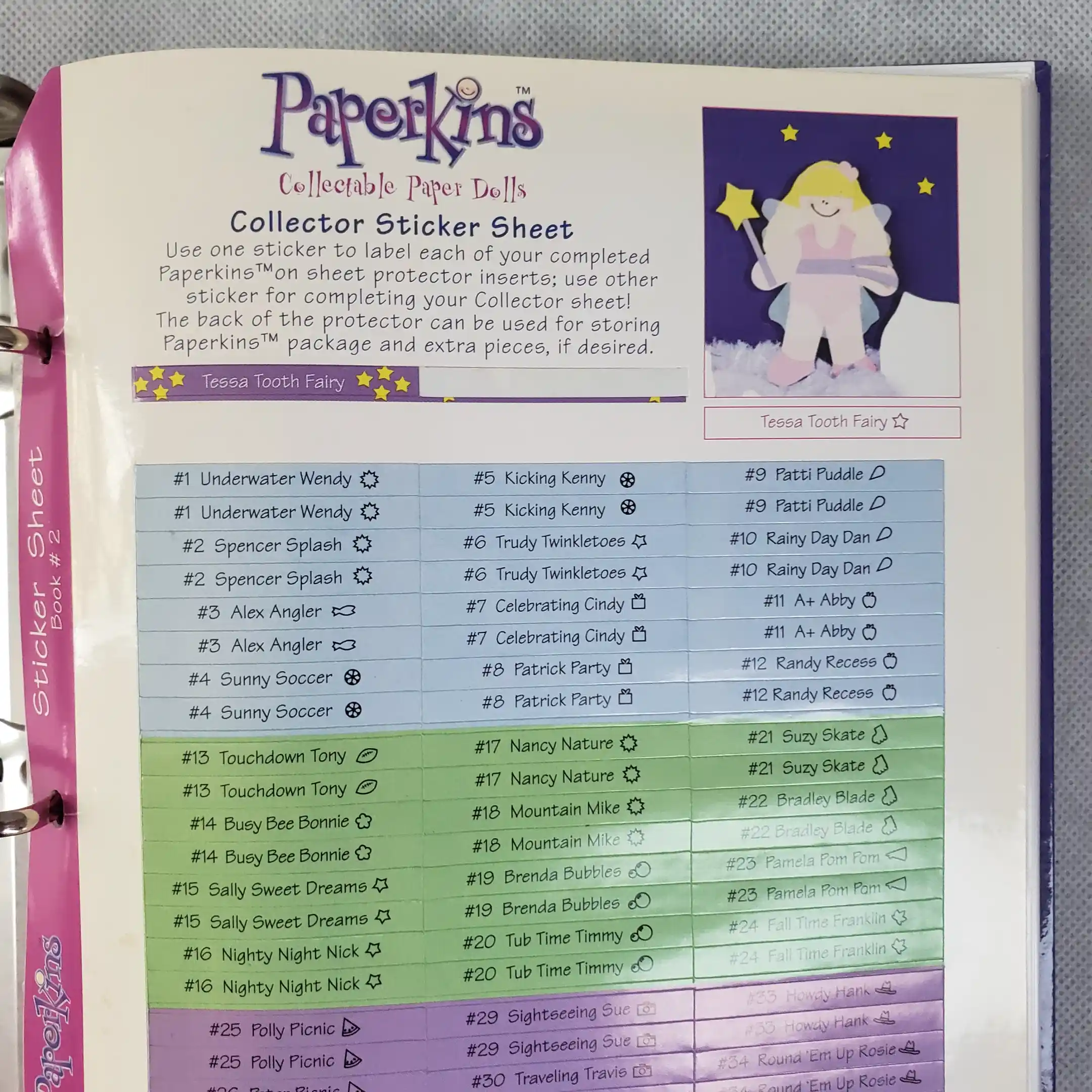 Paperkins Ring Binder Book Mini Paper Dolls EK Success Scrapbook Album Protector - Image 13