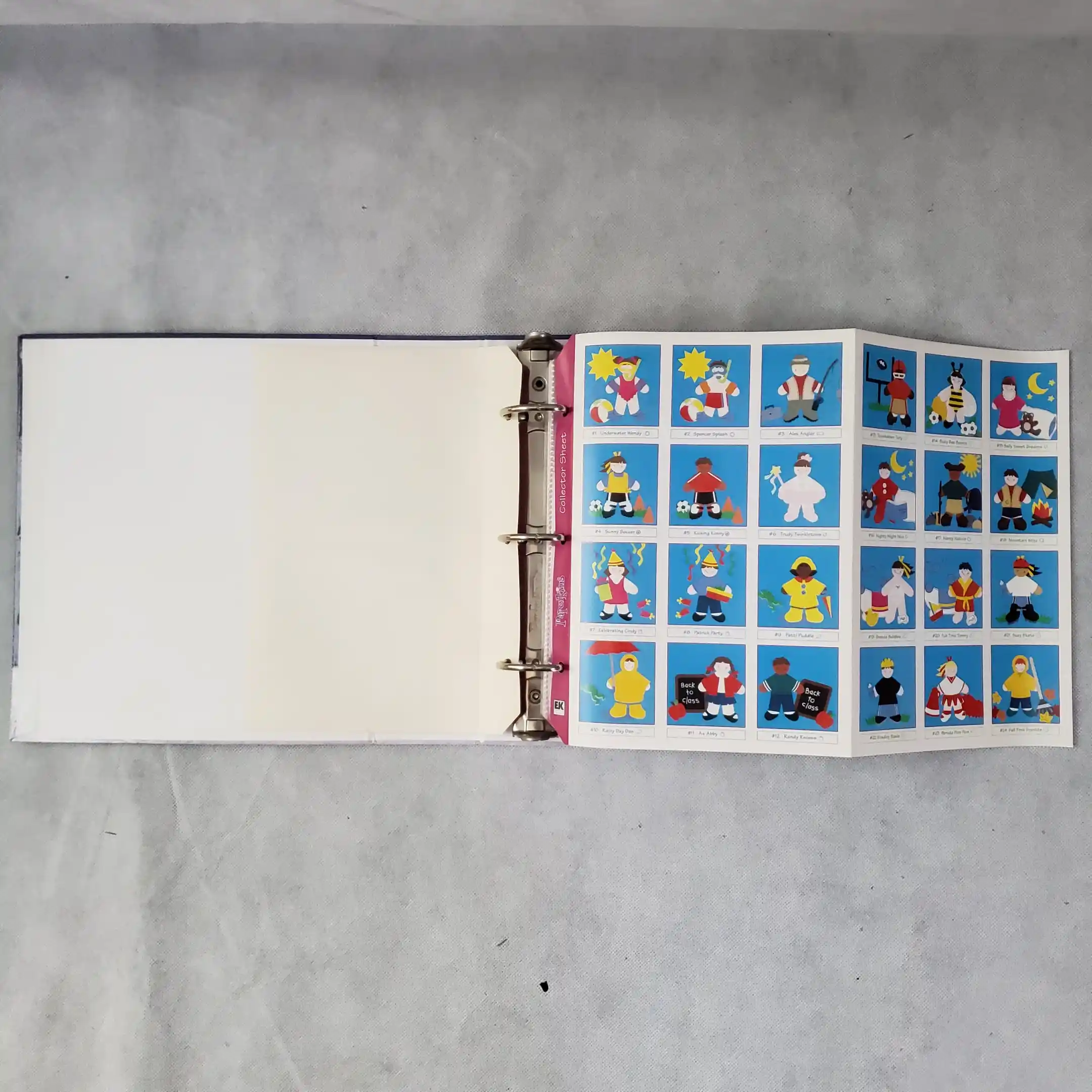 Paperkins Ring Binder Book Mini Paper Dolls EK Success Scrapbook Album Protector - Image 15