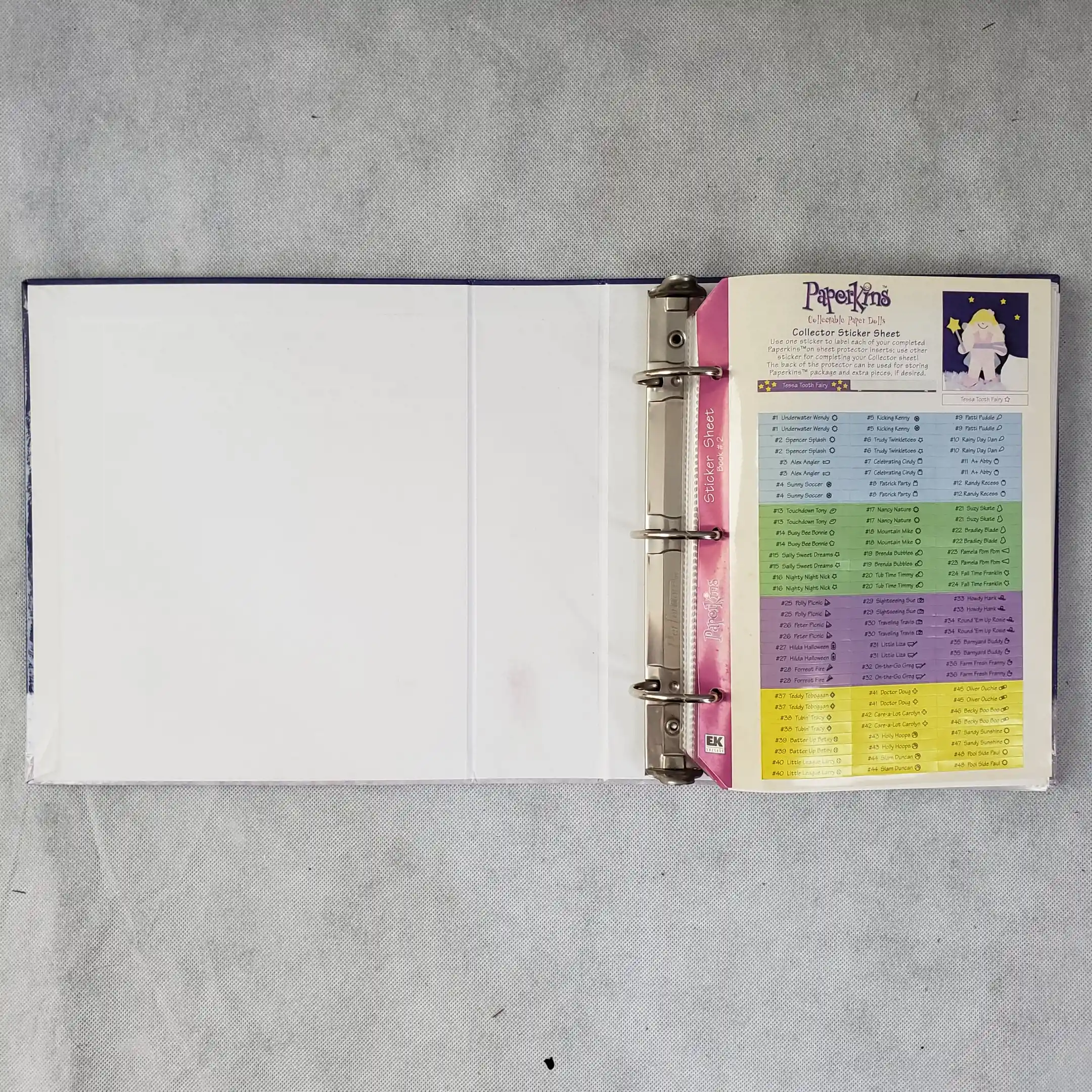 Paperkins Ring Binder Book Mini Paper Dolls EK Success Scrapbook Album Protector - Image 16