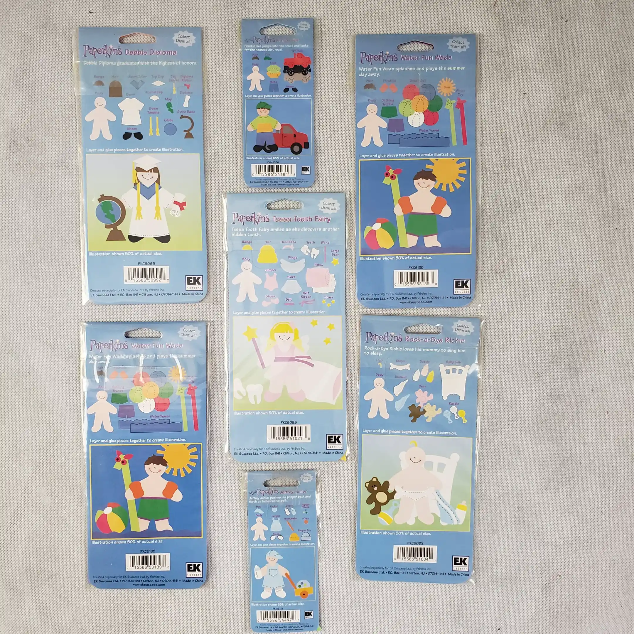 Paperkins Ring Binder Book Mini Paper Dolls EK Success Scrapbook Album Protector - Image 21