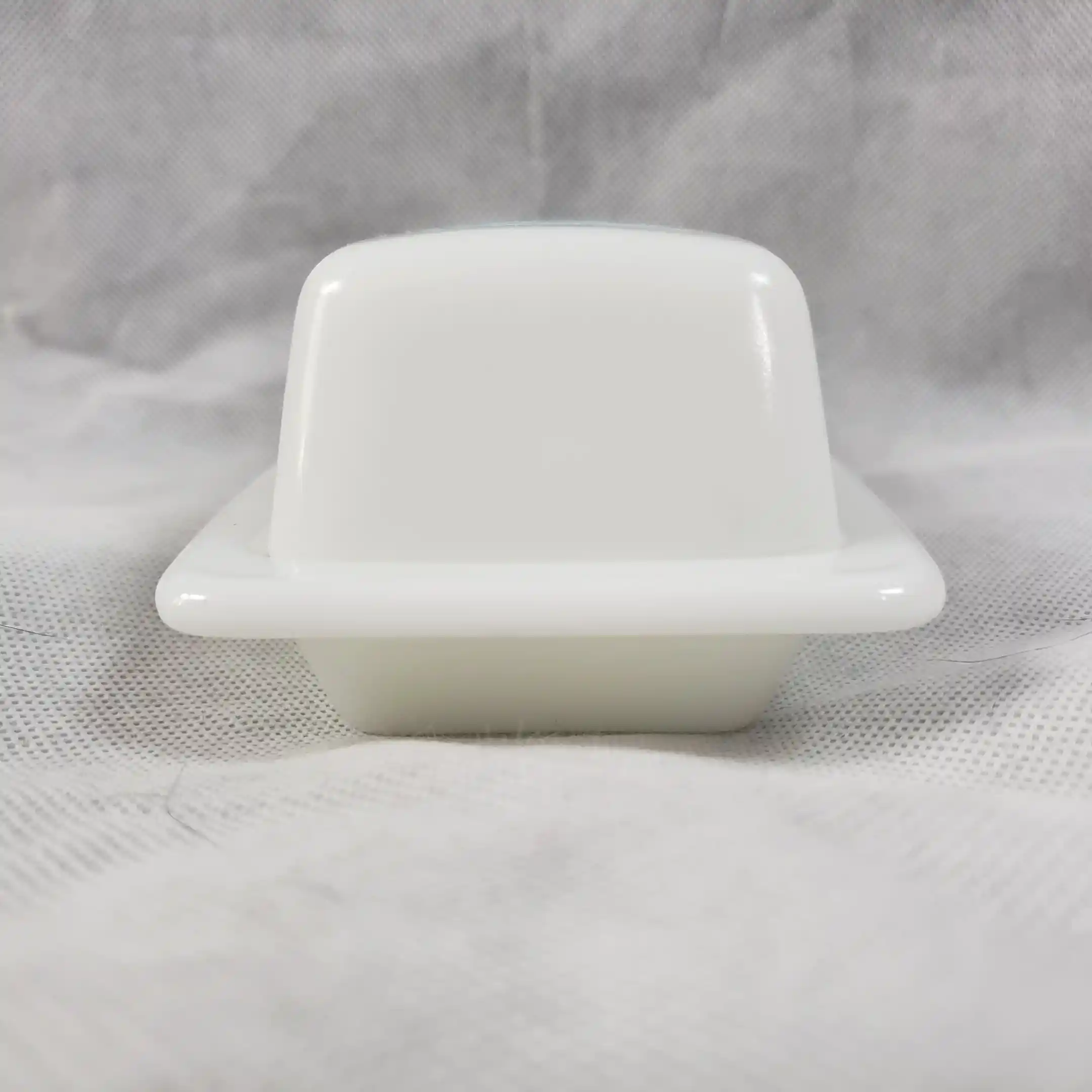 PYREX Butterprint Serve 'N Store Butter Dish Turquoise Amish Blue Vintage Milk Glass - Image 7