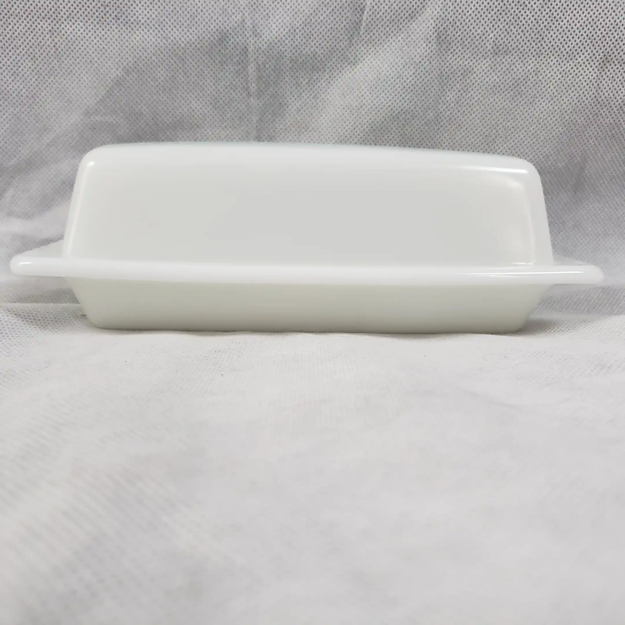PYREX Butterprint Serve 'N Store Butter Dish Turquoise Amish Blue Vintage Milk Glass - Image 4