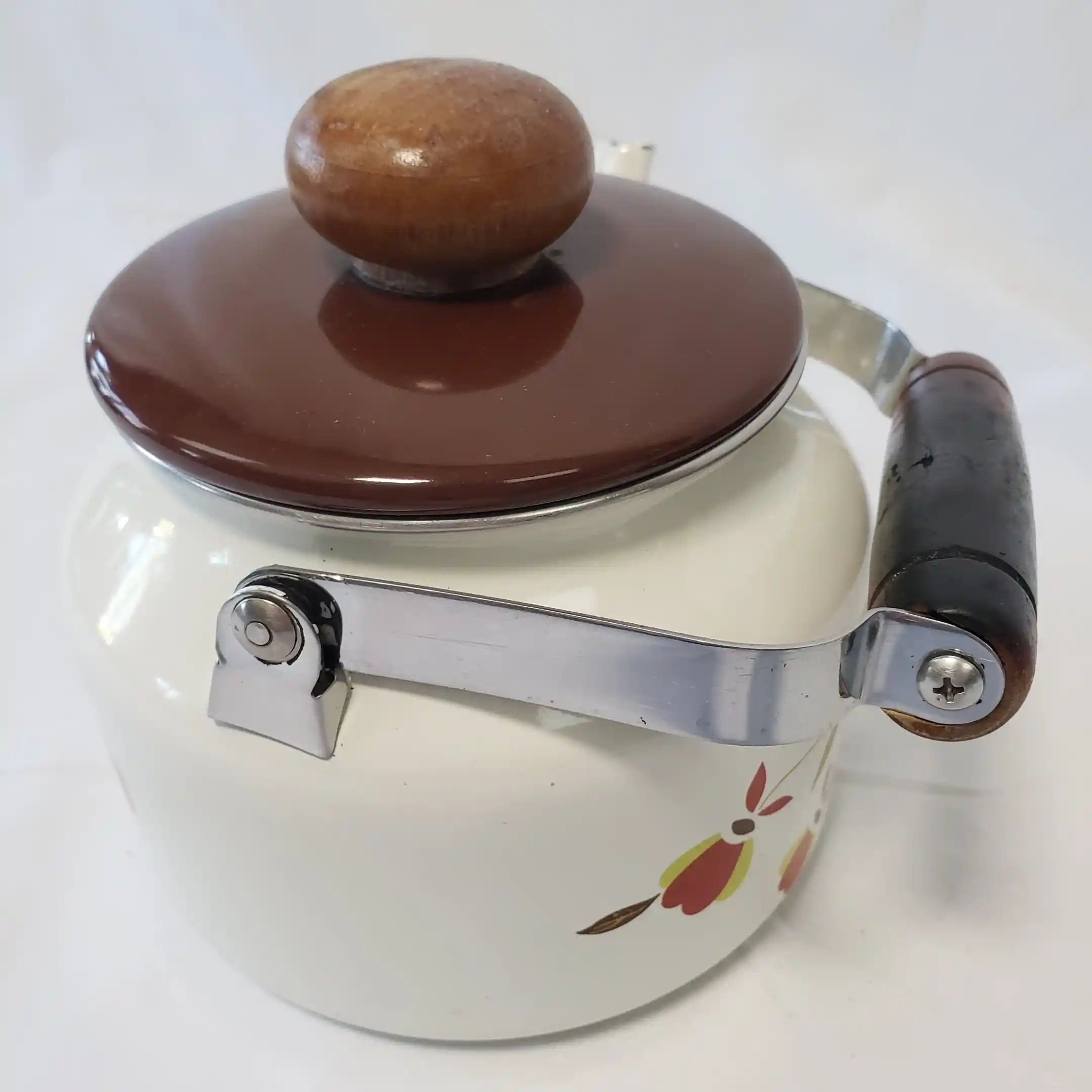 Hall Jewel Tea Pot Autumn Leaf Enamel Teapot Kettle