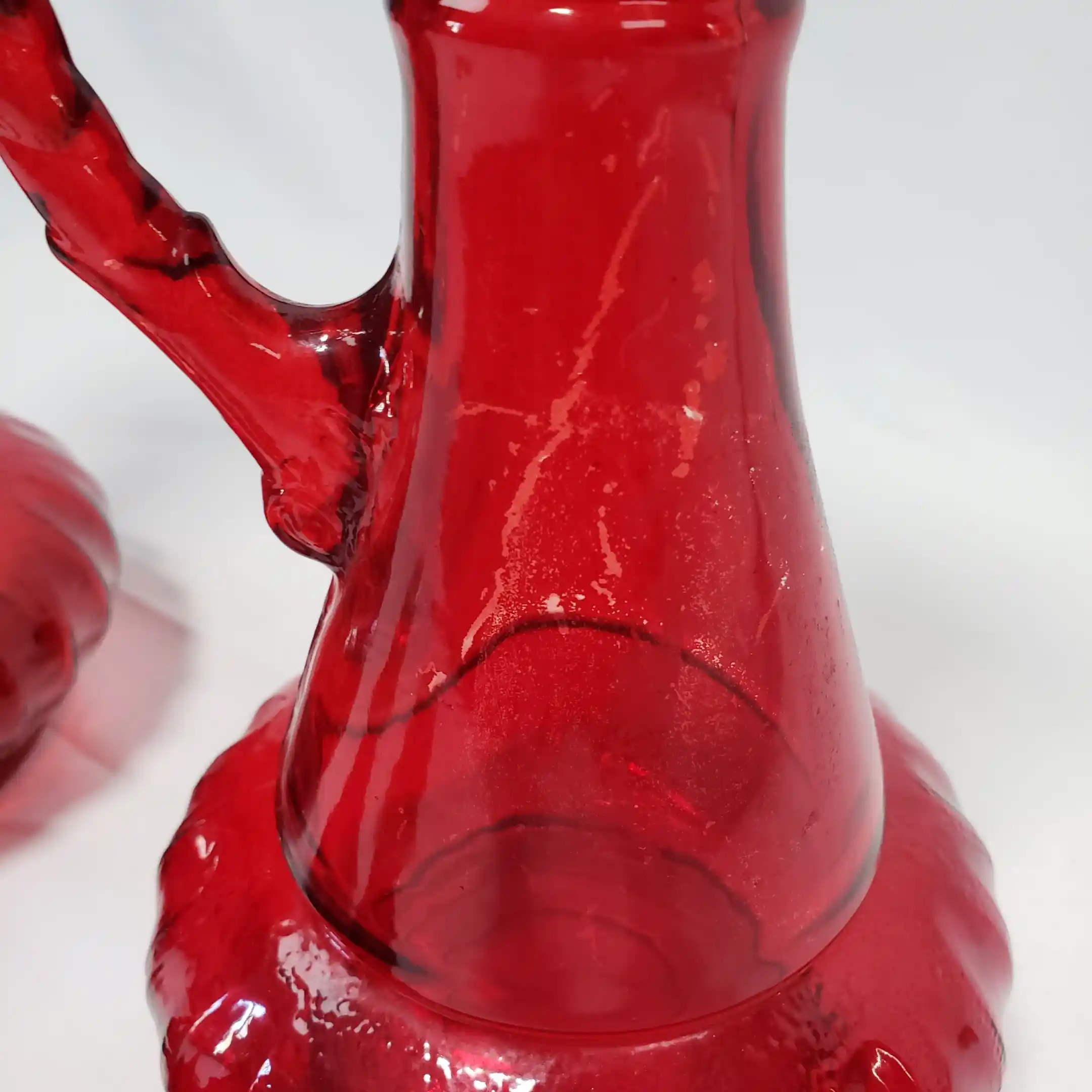 Ruby Flash Red Glass Genie In A Bottle Vtg I Dream of Jeannie 2 Liquor Decanters - Image 16